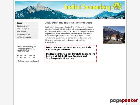 Privatschule Institut Sonnenberg (Kanton St. Gallen)
