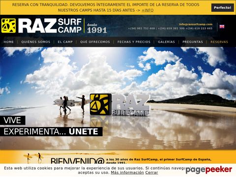 vive el surfing con RAZ SURFCAMP: campamento de surf en Razo (Razo - Spain)