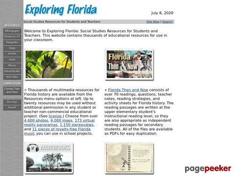 Exploring Florida: A Social Studies Resource for Students and Teachers