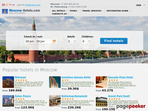 moscow-hotels.com - Moscow Hotels. Discount Hotel Accommodation in Moscow