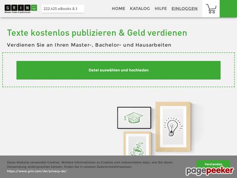 GRIN Verlag GmbH - Wissen finden und publizieren