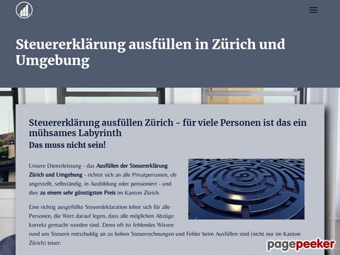 Steuererklärung Zürich ausfüllen - Günstiges Angebot 💰