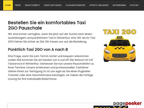 Taxi | Winterthur | Premium Taxiservice | Taxi-2GO