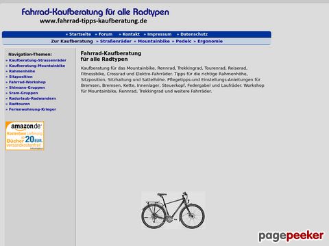 Fahrrad-Kaufberatung für alle Radtypen.