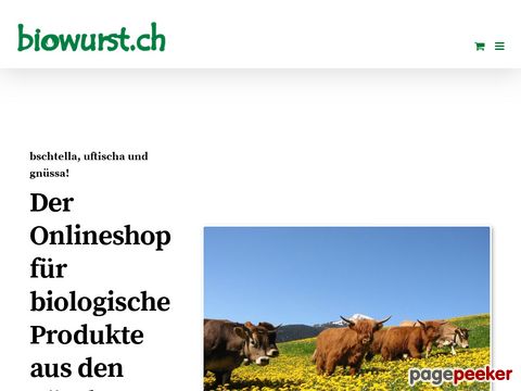 biowurst.ch - ihr bio online shop - Biofleisch aus den Bündner Bergen