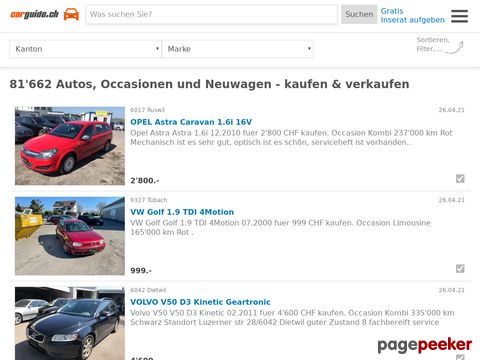 Autos, Occasionen und Neuwagen - kaufen & verkaufen