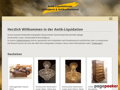 antik-liquidationen.ch - Gartenmöbel, Bronzefiguren, Antiquitäten und Bauernmöbel