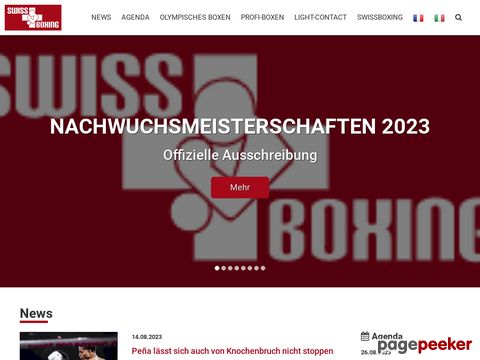 swissBOXING - Swiss Boxing Federation (SBV/FBS/FPS)