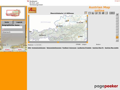 austrianmap.at - Austrian Map Online (Oesterreich)