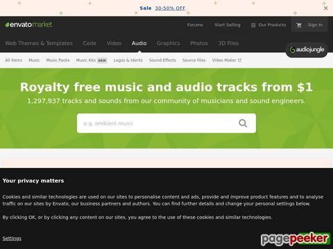 AudioJungle - Royalty Free Music - Sound Effects - Stock Audio 