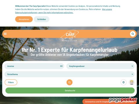 The Carp Specialist Reiseziele für Karpfenangler