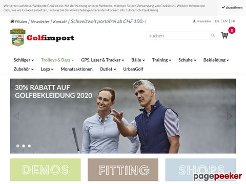 golfimport.ch - Golf Online Shop