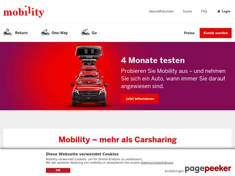 Mobility® - CarSharing - Schweiz