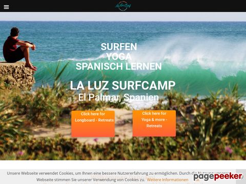 laluzsurf.com - La Luz Surfcamp in El Palmar, Spanien
