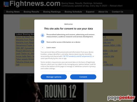Boxing News 24 hours/day -- the #1 resource in boxing