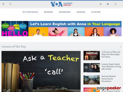 Voice of America - listen to news in American English