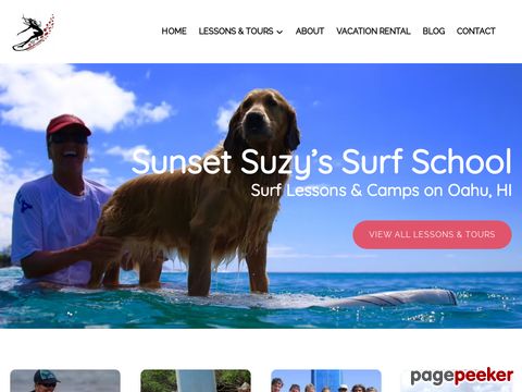 Surfing Lessons - Surf Camps by Sunset Suzy - North Shore of Oahu, Hawaii