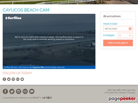 Cayucos (CA) Beach Cam
