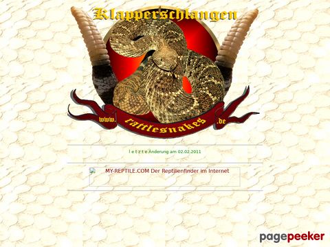 rattlesnakes.de - Klapperschlangen 