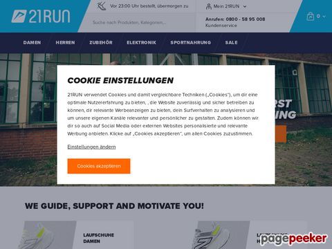 21run.com - Ihr Fachmann für Laufschuhe