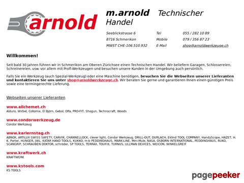 arnoldwerkzeuge.ch - Arnold Werkzeuge | Werkzeuge für Profis und Heimwerker