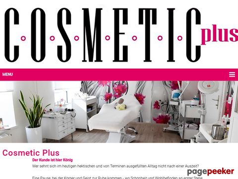 cosmeticplus.ch - Cosmetic Plus -  Kosmetikstudio in St. Gallen