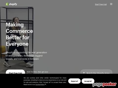 shopify.com - Shopify is an e-commerce platform that allows individuals and businesses to create online stores