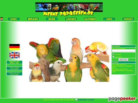 MeinePapageien.de - Meine Papageien und Sittichmutationszucht