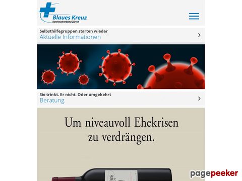 Blauen Kreuz Zürich - Informationen zum Umgang mit Alkohol