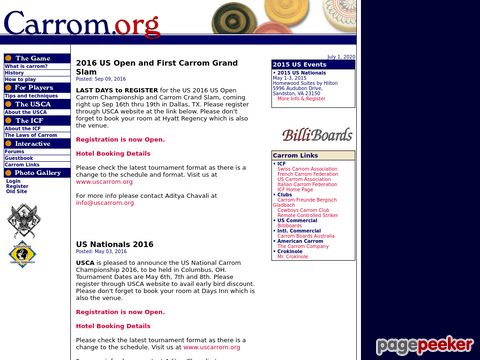 Carrom.org - U.S. Carrom Association