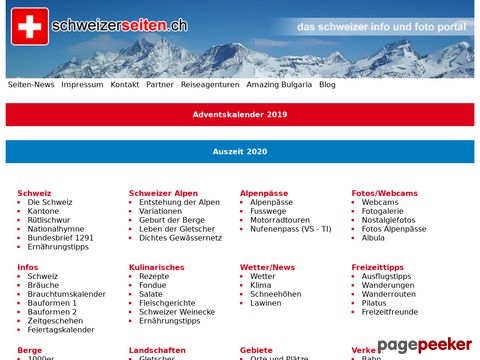 schweizerseiten.ch - Info Foto- und Linkpool der Schweiz Kantone