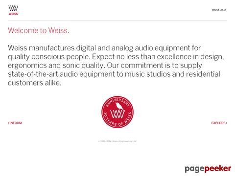 weiss.ch - WEISS - professional digital audio equipment for quality conscious people
