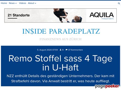 Inside Paradeplatz - Finanznews aus Zürich