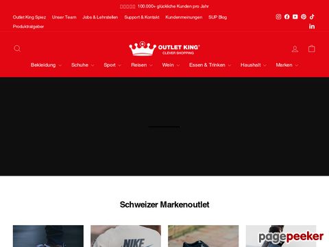 <mark class=searchhighlight>Outlet</mark> King - Clever Shopping mit bis zu 88% (Online & in Spiez/BE)