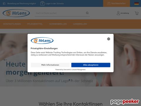 KONTAKTLINSEN bis 50 % günstiger bei MrLens.ch