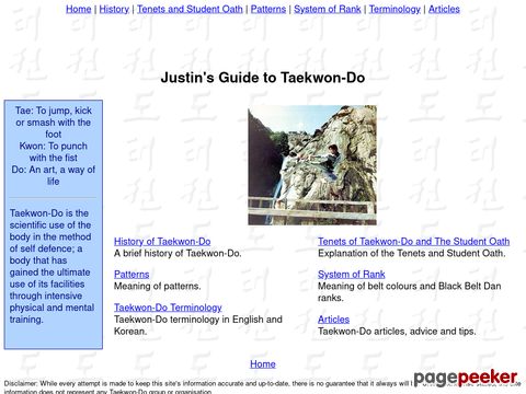 Justins Guide to Taekwon-Do