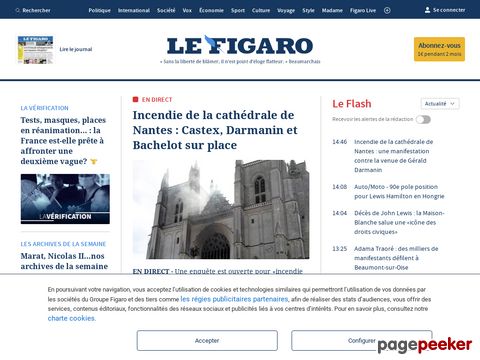 Lefigaro.fr, lactualité francophone au quotidien