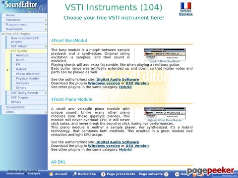 VSTI Instruments - Choose your free VSTI instrument here! - over 104 VSTis available...