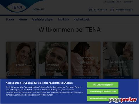 Tena.ch - Inkontinenzartikel und Informationen 