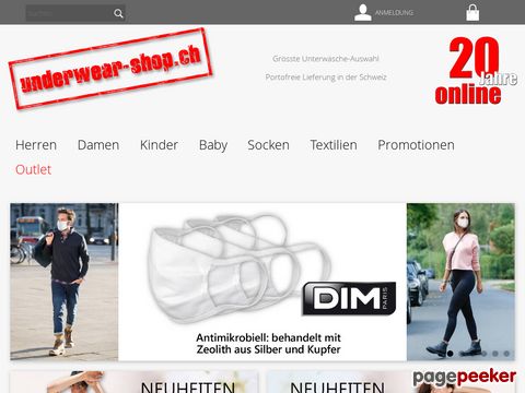 underwear-shop.ch - Marken-Underwear Online Shop mit riesen Auswahl