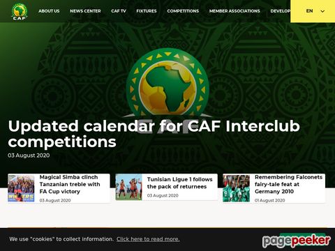 Confederation Of African Football (CAF) - Afrikanische Fussballverband.