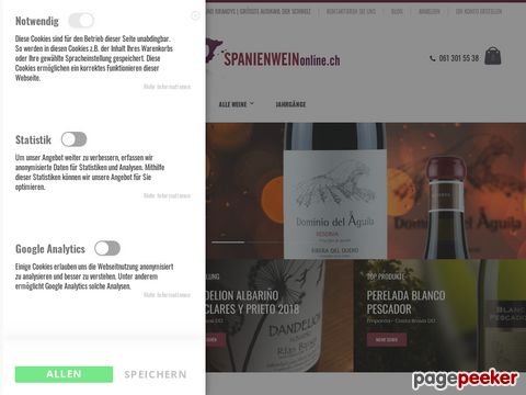 spanienweinonline.ch - Der Weinspezialist für spanische Weine!