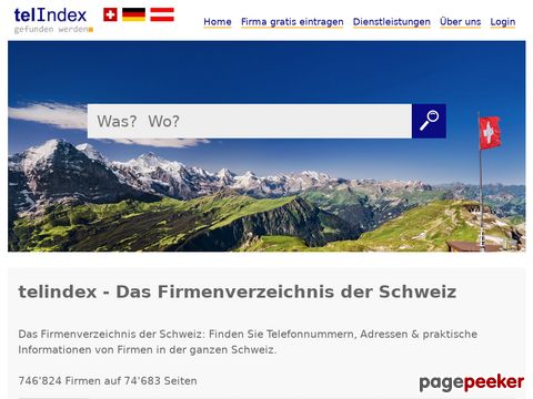 telindex - Das Branchenverzeichnis der Schweiz