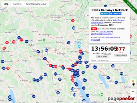swisstrains - Live Positionen der SBB-Züge mitverfolgen!
