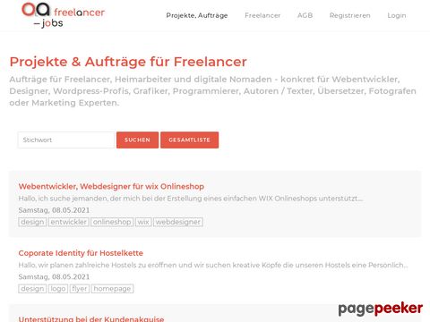 Projekte & Aufträge für Freelancer