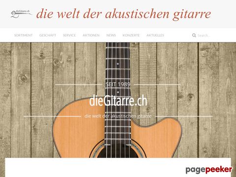 diegitarre.ch - Die Gitarre | Gitarren | Akustische Gitarren | Musikhaus | Taylor | Fender | Gibson