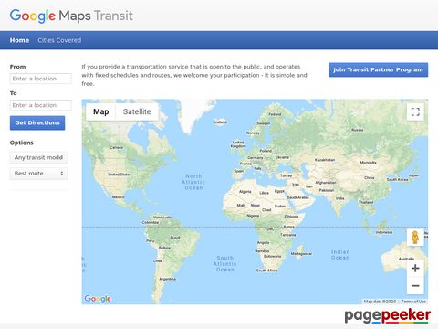 Google - Transit - perfekte Reiseverbindung ermitteln (Weltweit)