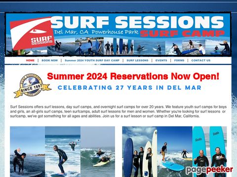 SURF SESSIONS - Day & Overnight Surf Camps, San Diego