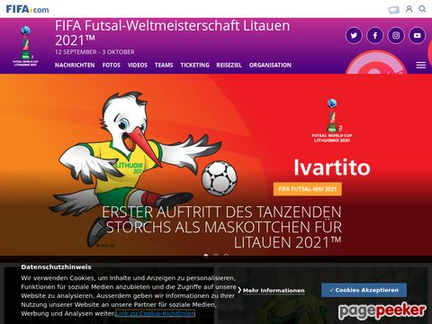 Futsal @ Fifa.com - Veranstalter der Futsal-Weltmeisterschaft