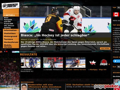 hockeyfans.ch - Schweizer Eishockeyportal - Berichte - Infos